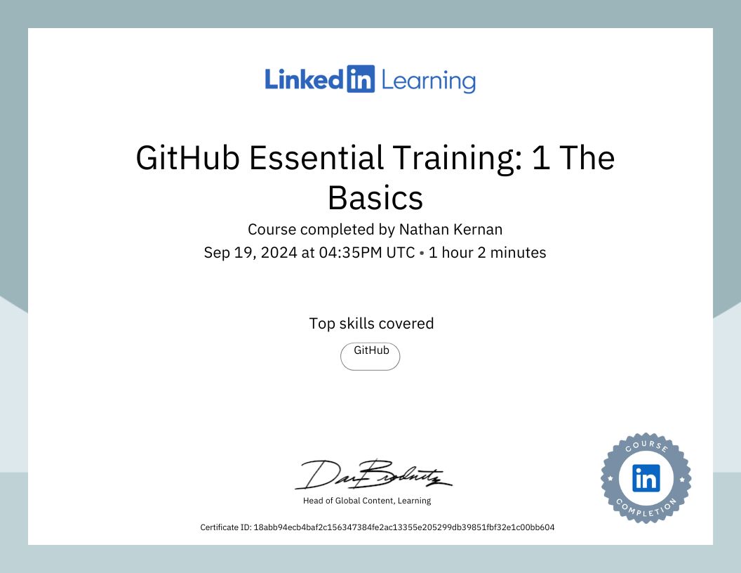 Git Certificate 2